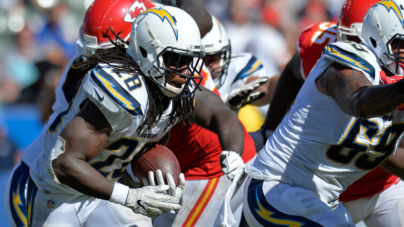 Los Angeles Chargers running back Melvin Gordon