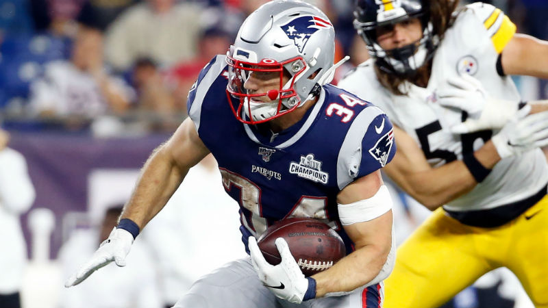 New England Patriots running back Rex Burkhead