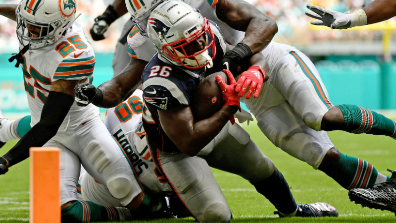 New England Patriots running back Sony Michel
