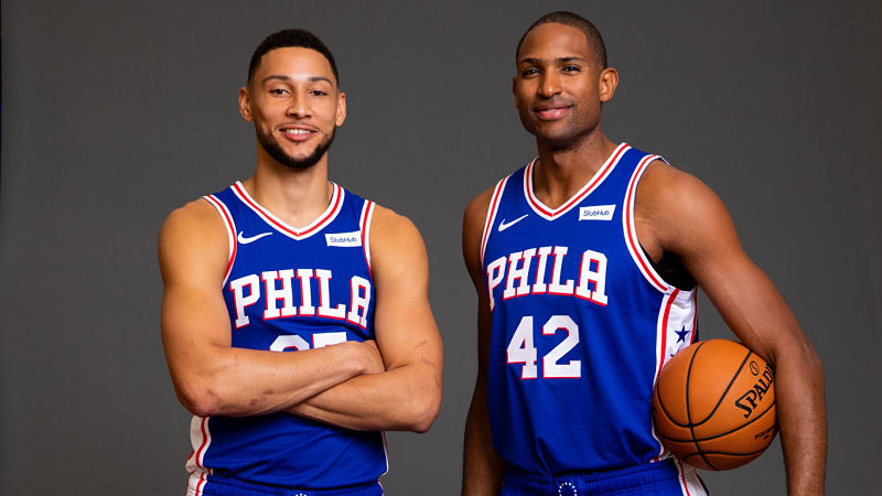 Philadelphia 76ers guard Ben Simmons and center Al Horford