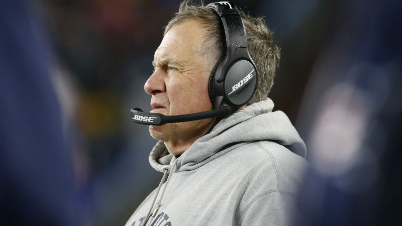 New England Patriots head coach Bill Belichick