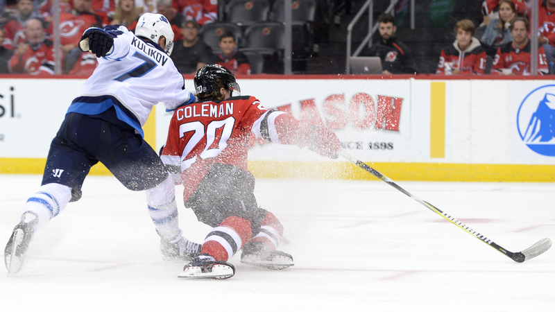 Devils forward Blake Coleman