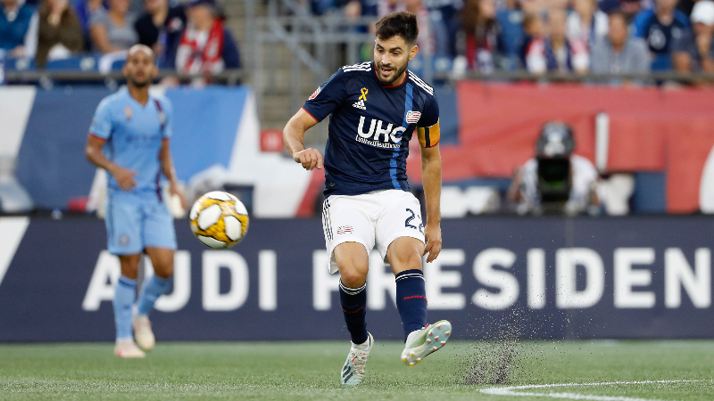 New England Revolution midfielder Carles Gil