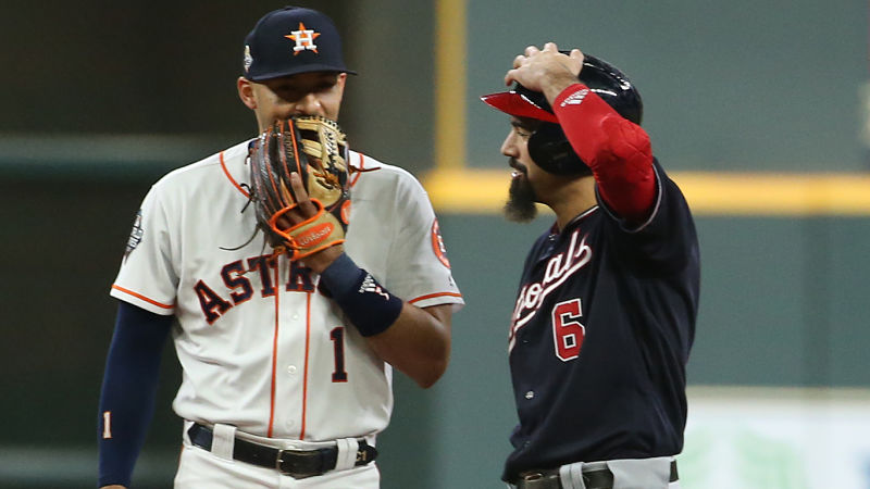 Houston Astros shortstop Carlos Correa and Washington Nationals Anthony Rendon