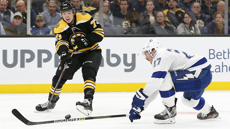 Boston Bruins left wing Jake DeBrusk