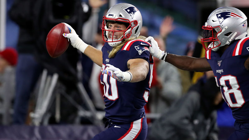 New England Patriots linebacker Chase Winovich and special teamer Matthew Slater