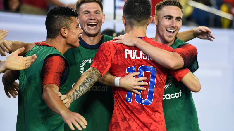 United States midfielder Christian Pulisic (10)