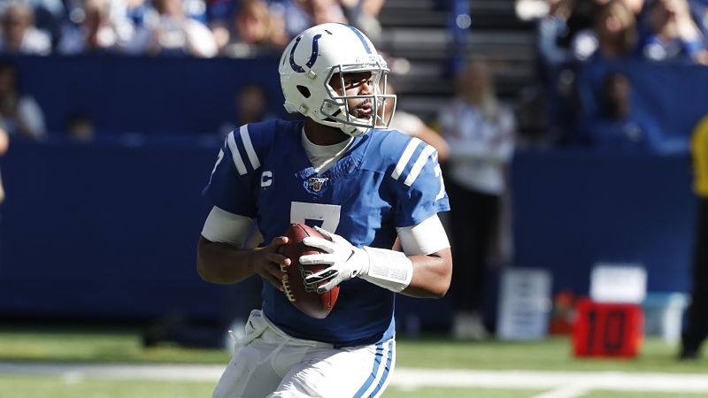 Indianapolis Colts quarterback Jacoby Brissett