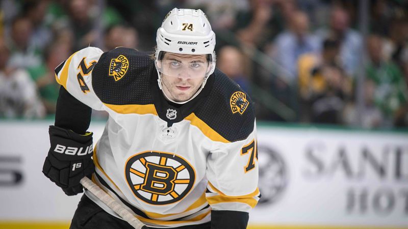 Boston Bruins winger Jake DeBrusk