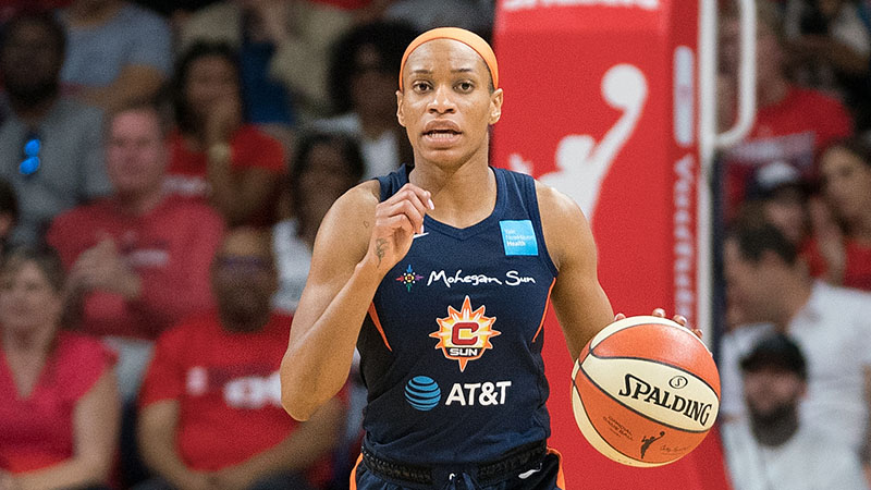 CT Sun guard Jasmine Thomas