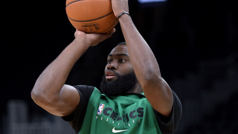 Boston Celtics forward Jaylen Brown
