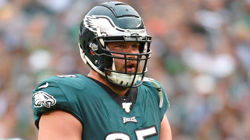 Philadelphia Eagles offensive lineman Lane Johnson