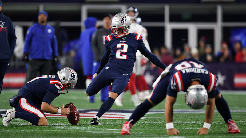 Patriots kicker Mike Nugent