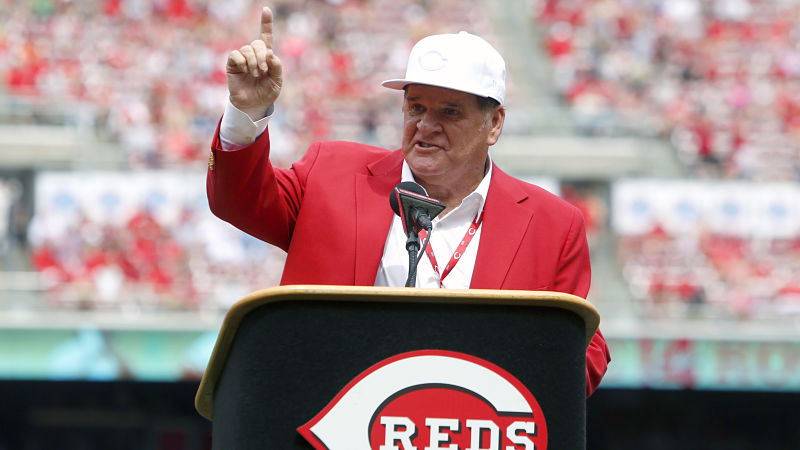 Former Cincinnati Reds player Pete Rose
