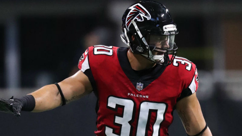 Atlanta Falcons running back Ricky Ortiz
