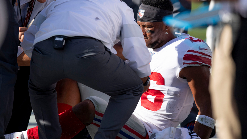 New York Giants running back Saquon Barkley (26)