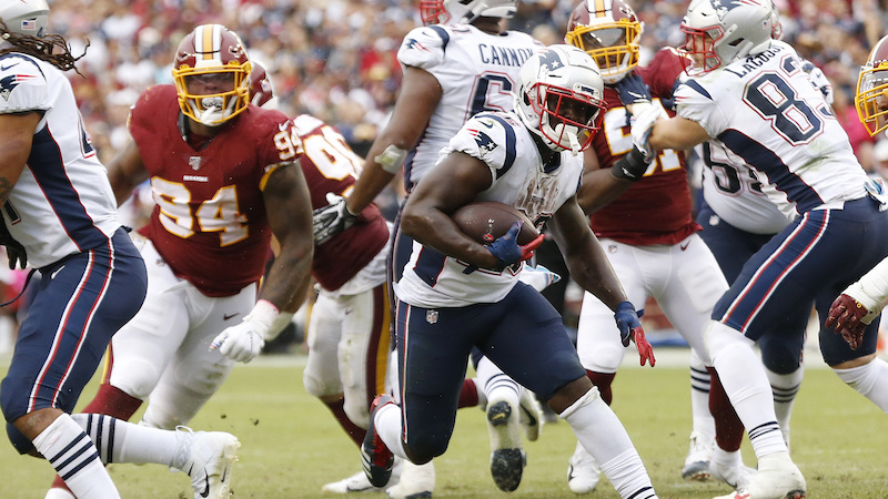 Patriots running back Sony Michel