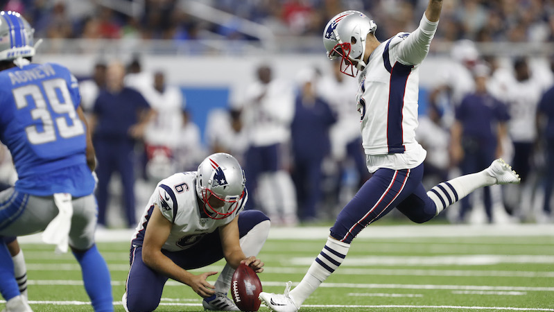 Patriots kicker Stephen Gostkowski