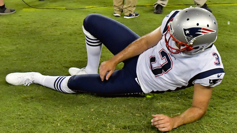 Patriots kicker Stephen Gostkowski