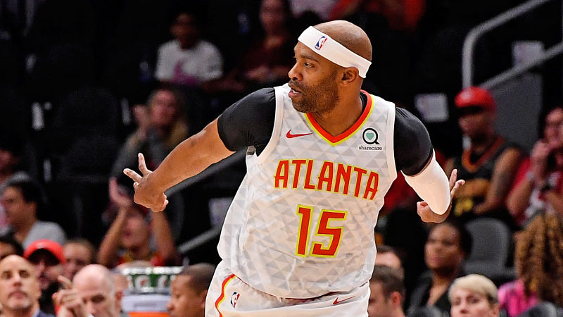 Atlanta Hawks guard Vince Carter