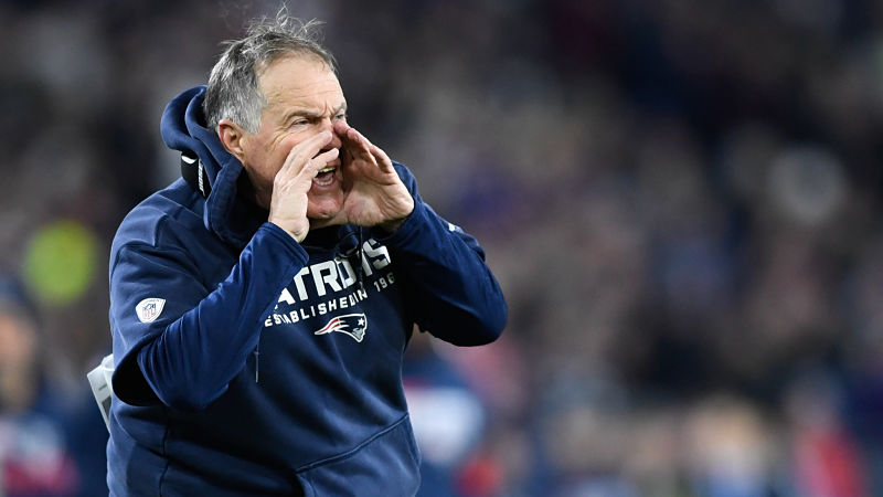 New England Patriots head coach Bill Belichick