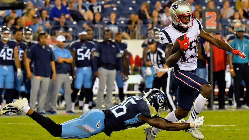Patriots wide receiver Dontrelle Inman