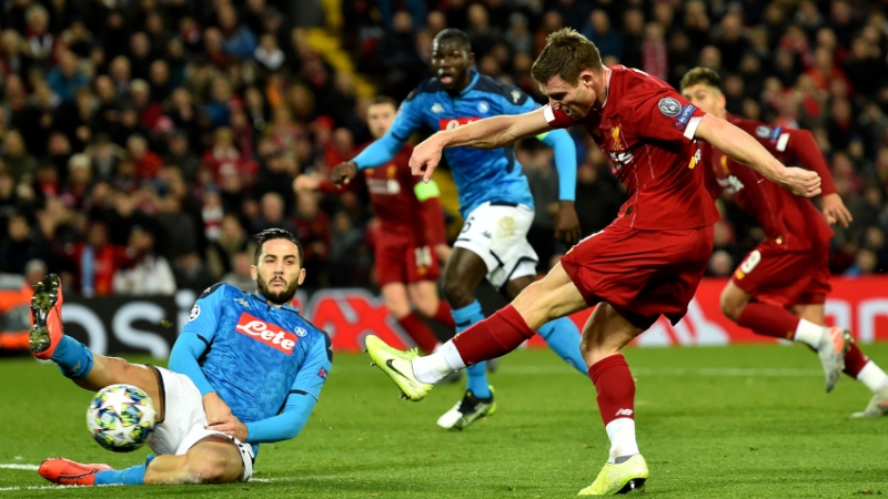Liverpool midfielder James Milner