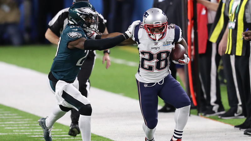 New England Patriots running back James White