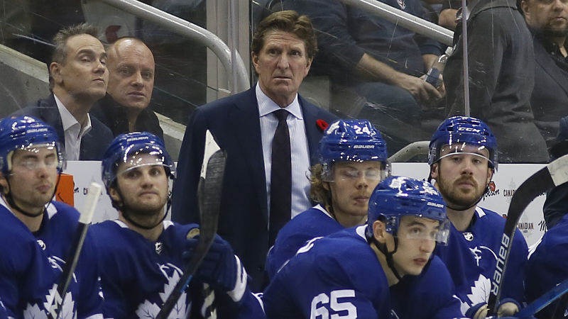 Toronto Maple Leafs head coach Mike Babcock