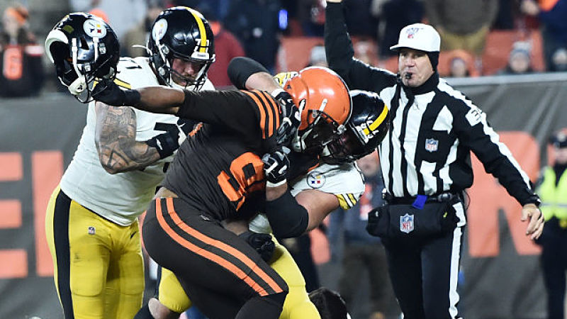 Cleveland Browns defensive end Myles Garrett