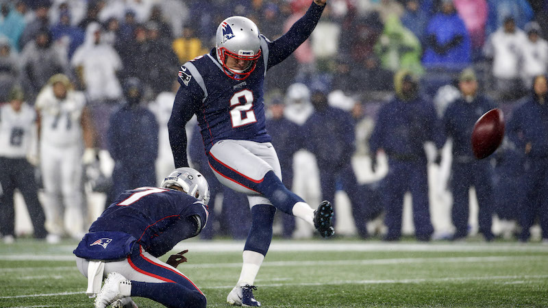 Patriots kicker Nick Folk