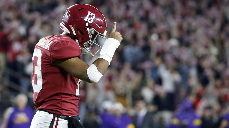 Alabama Crimson Tide quarterback Tua Tagovailoa