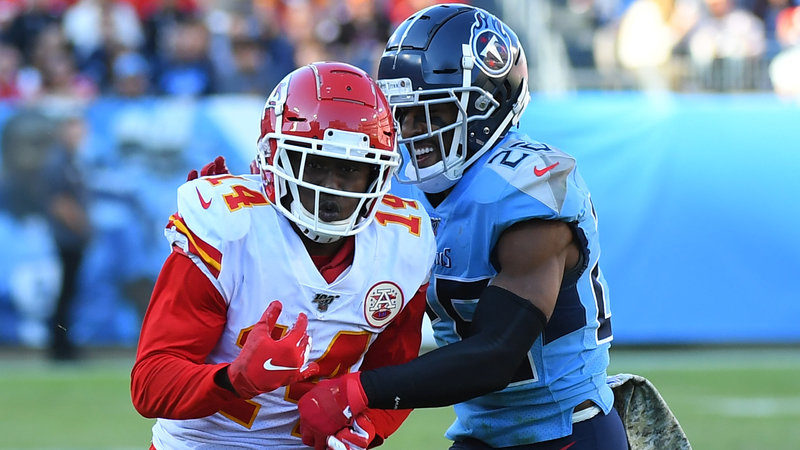 Tennessee Titans Corner Back Logan Ryan And Kansas City Chiefs Wide Receiver Sammy Watkins
