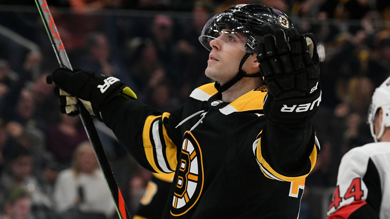 Boston Bruins Left Wing Jake DeBrusk