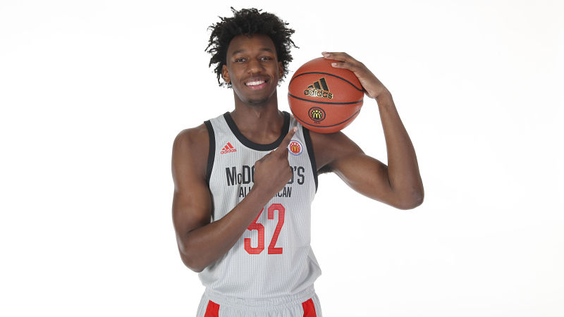 McDonalds High School All American center James Wiseman