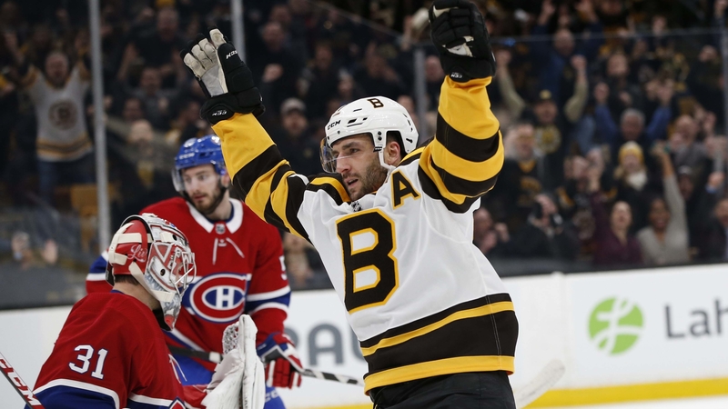 Boston Bruins Center Patrice Bergeron