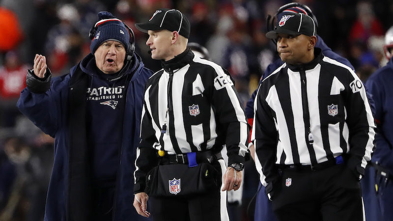 Patriots head coach Bill Belichick