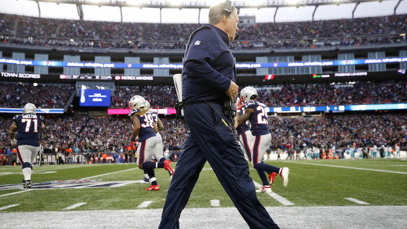 Patriots head coach Bill Belichick