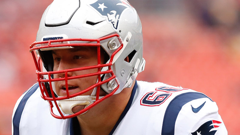 Patriots center James Ferentz