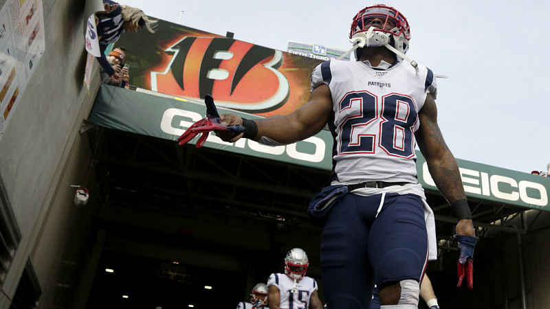 New England Patriots running back James White