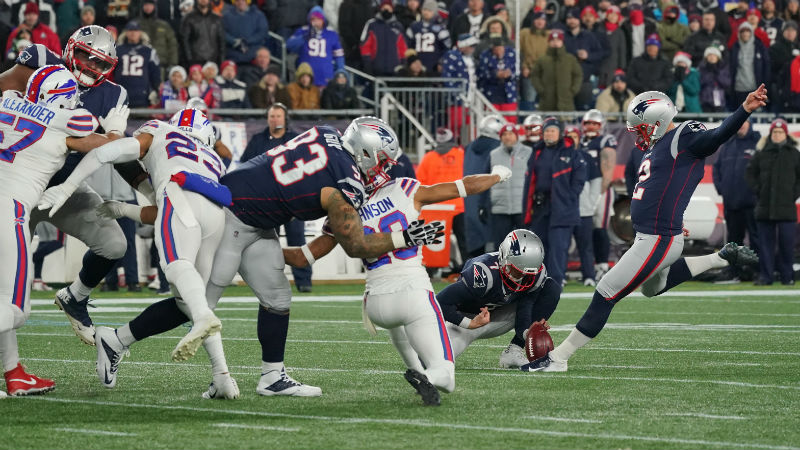 New England Patriots kicker Nick Folk