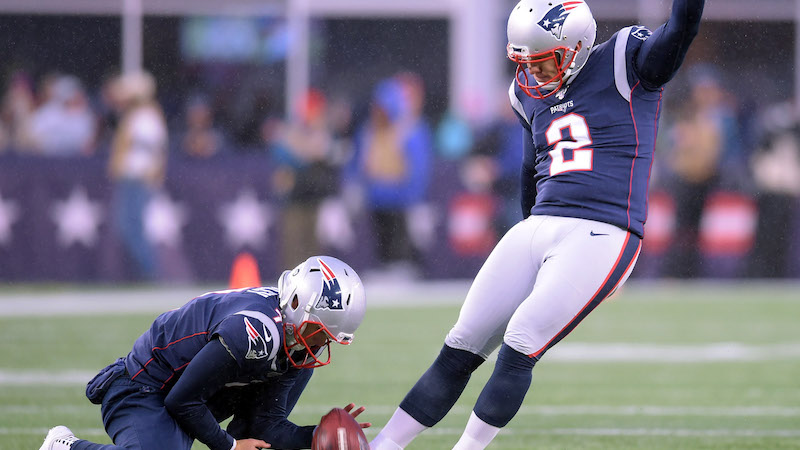 Patriots kicker Nick Folk