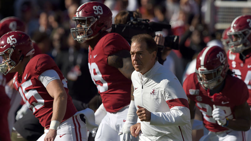 Alabama head football coach Nick Saban