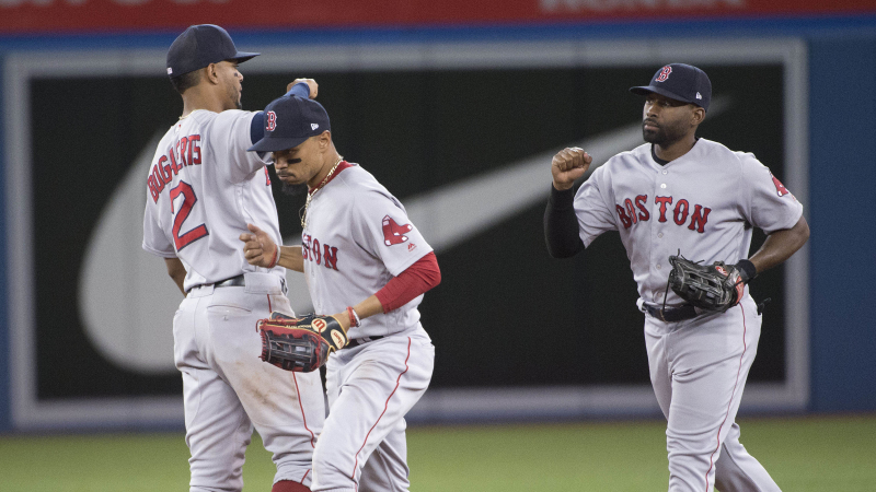 Xander Bogaerts, Mookie Betts, Jackie Bradley Jr.