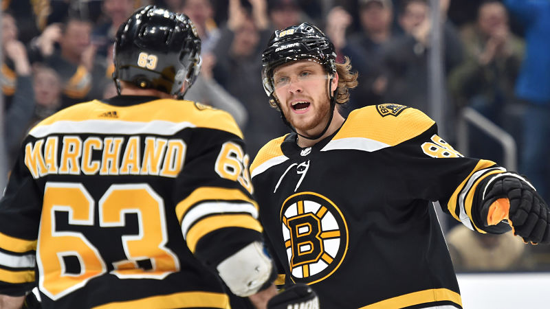 Boston Bruins right wing David Pastrnak