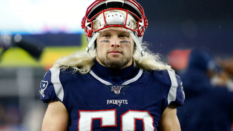 New England Patriots defensive end Chase Winovich