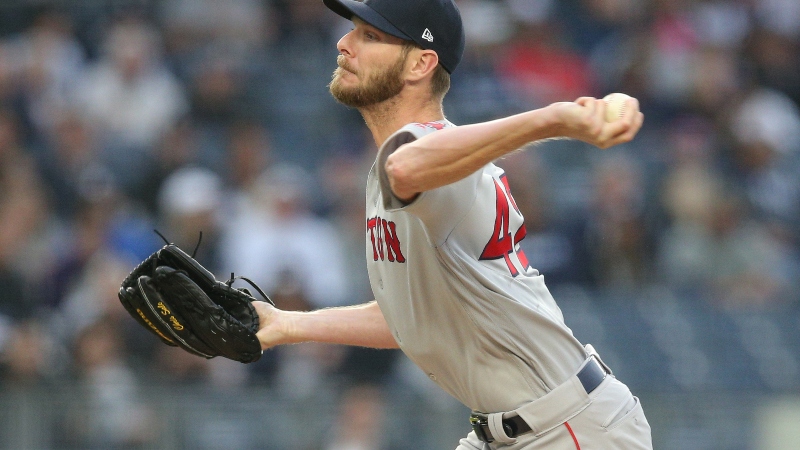 Boston Red Sox starting pitcher Chris Sale (41)