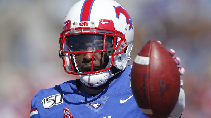 SMU wide receiver James Proche