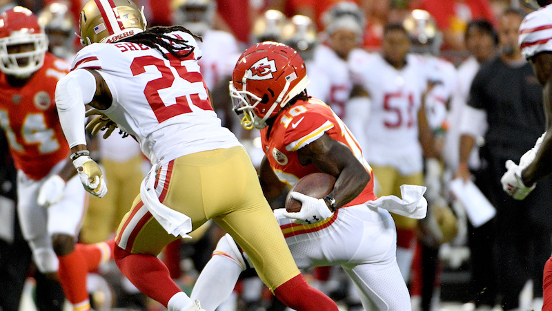 49ers cornerback Richard Sherman, Chiefs wide receiver Tyreek Hill