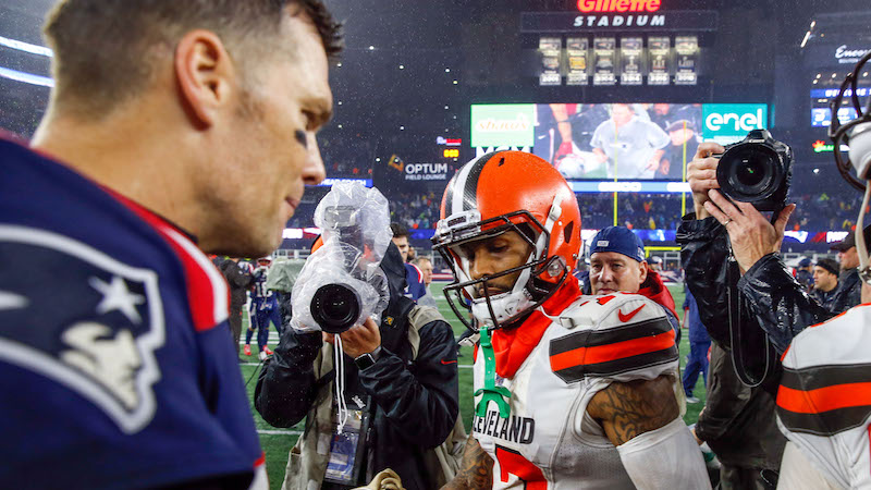 Patriots quarterback Tom Brady, Browns wide receiver Odell Beckham